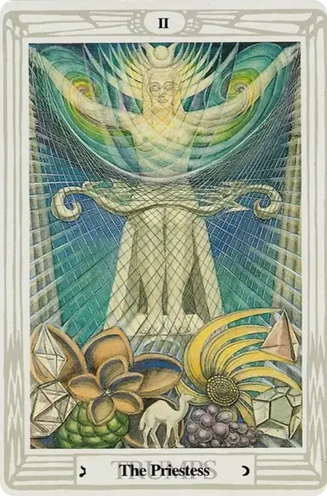 Arcane II, La Grande Prêtresse, Tarot de Thoth, Aleister Crowley et Lady Frieda Harris