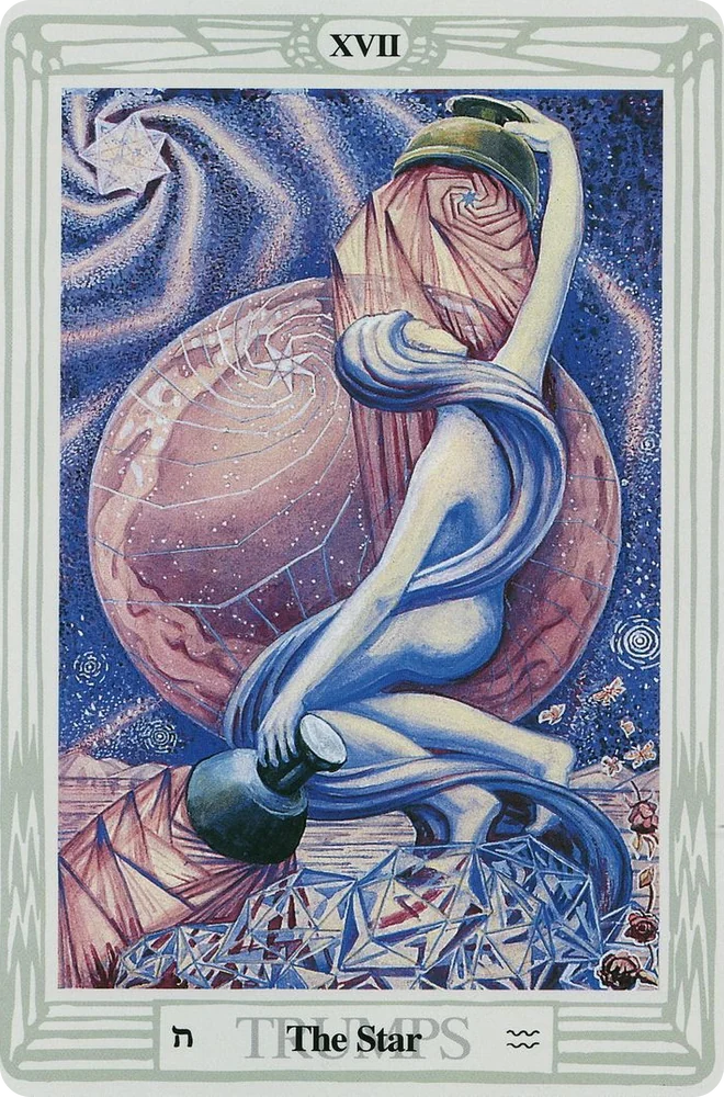 Arcane XVII, L'Étoile, Tarot de Thoth, Aleister Crowley et Lady Frieda Harris